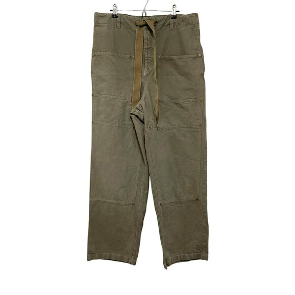 Free People Size Large Hayden Olive Green Cargo Pants Tie Elastic Pants New - Picture 5 of 10